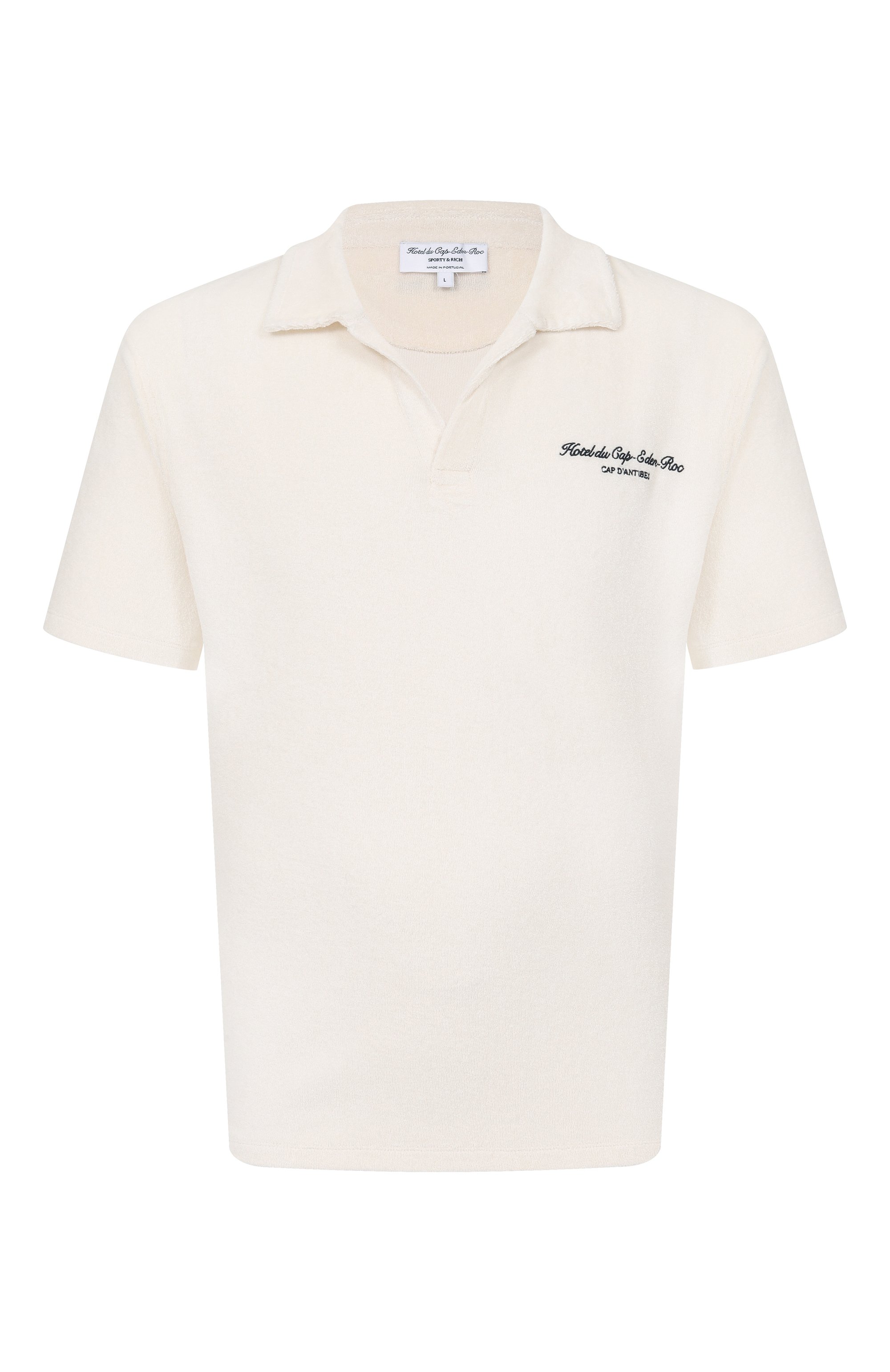 Хлопковое поло sporty & rich х hotel du cap-eden-roc SPORTY AND RICH, арт. T003260673CR01_001, фото 1