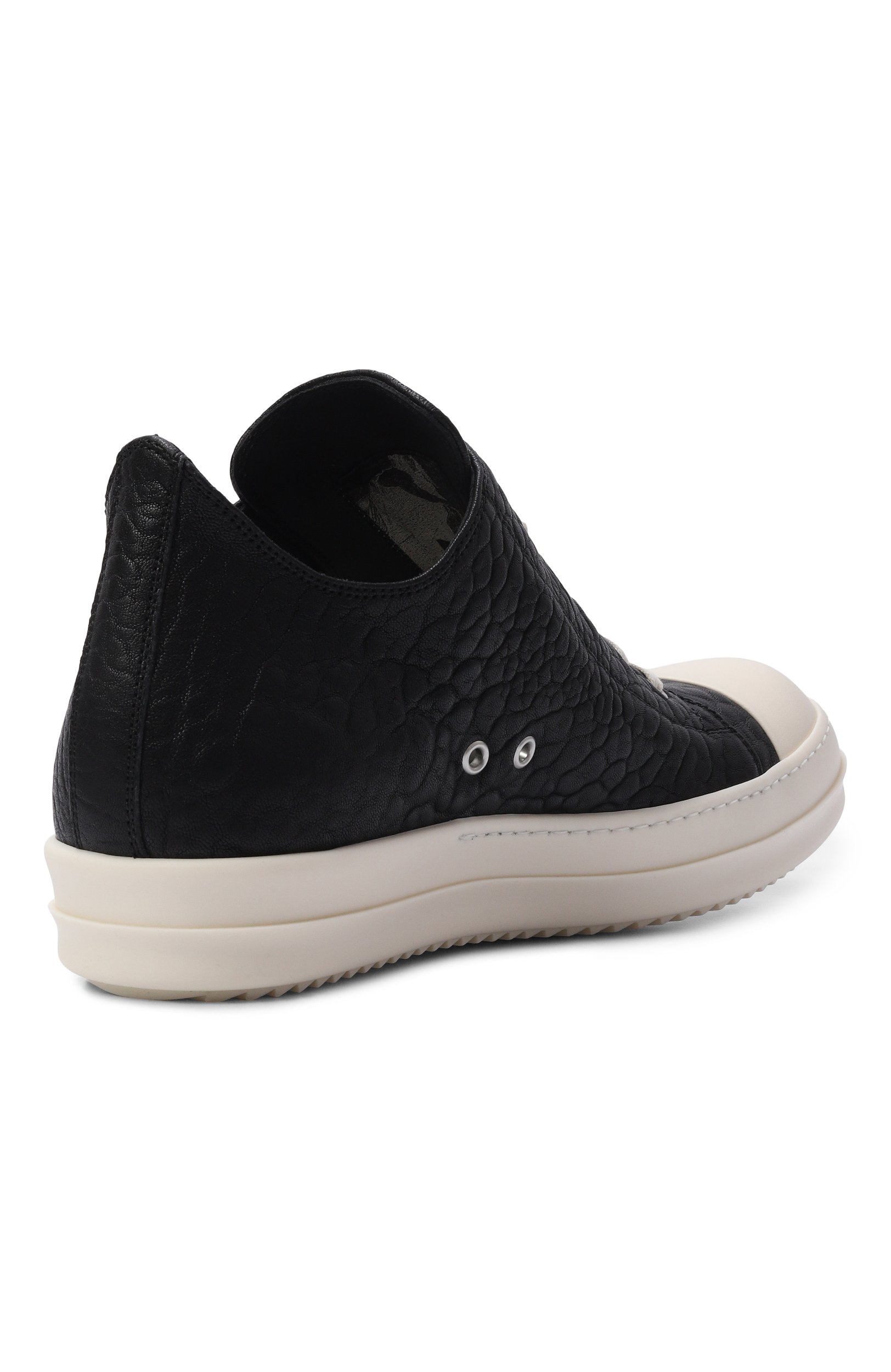 Кожаные кеды tower low RICK OWENS черного цвета по цене 99500 руб., арт. RU02F4891/LBB, фото 4 Кожаные кеды tower low RICK OWENS, арт. RU02F4891/LBB, фото 4