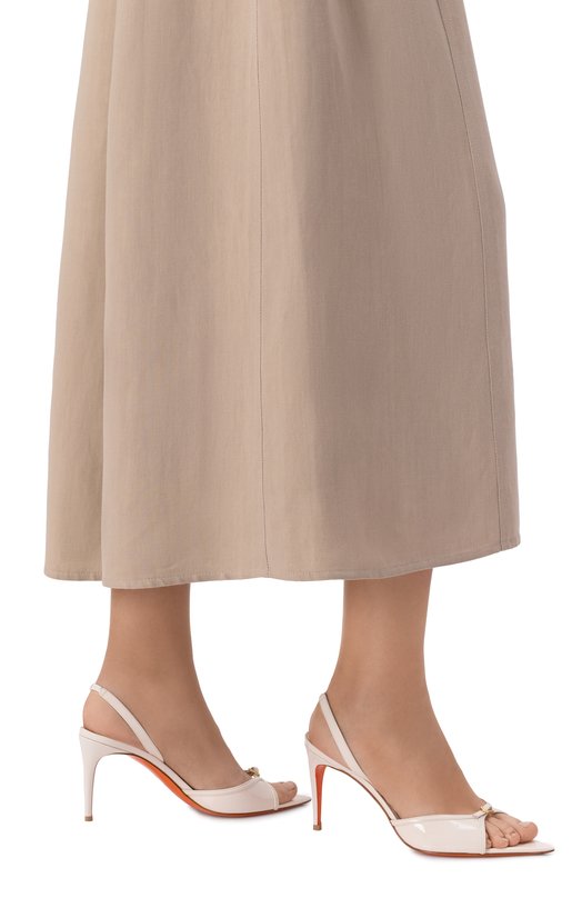 Лакированные босоножки Santoni WHEG71692HA2NVHD Белый  WHEG71692HA2NVHD Фото 2