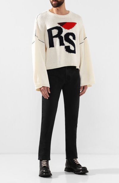 Шерстяной свитер RAF SIMONS белого цвета по цене 84450 руб., арт. 192-844-50005, фото 2 Шерстяной свитер RAF SIMONS, арт. 192-844-50005, фото 2