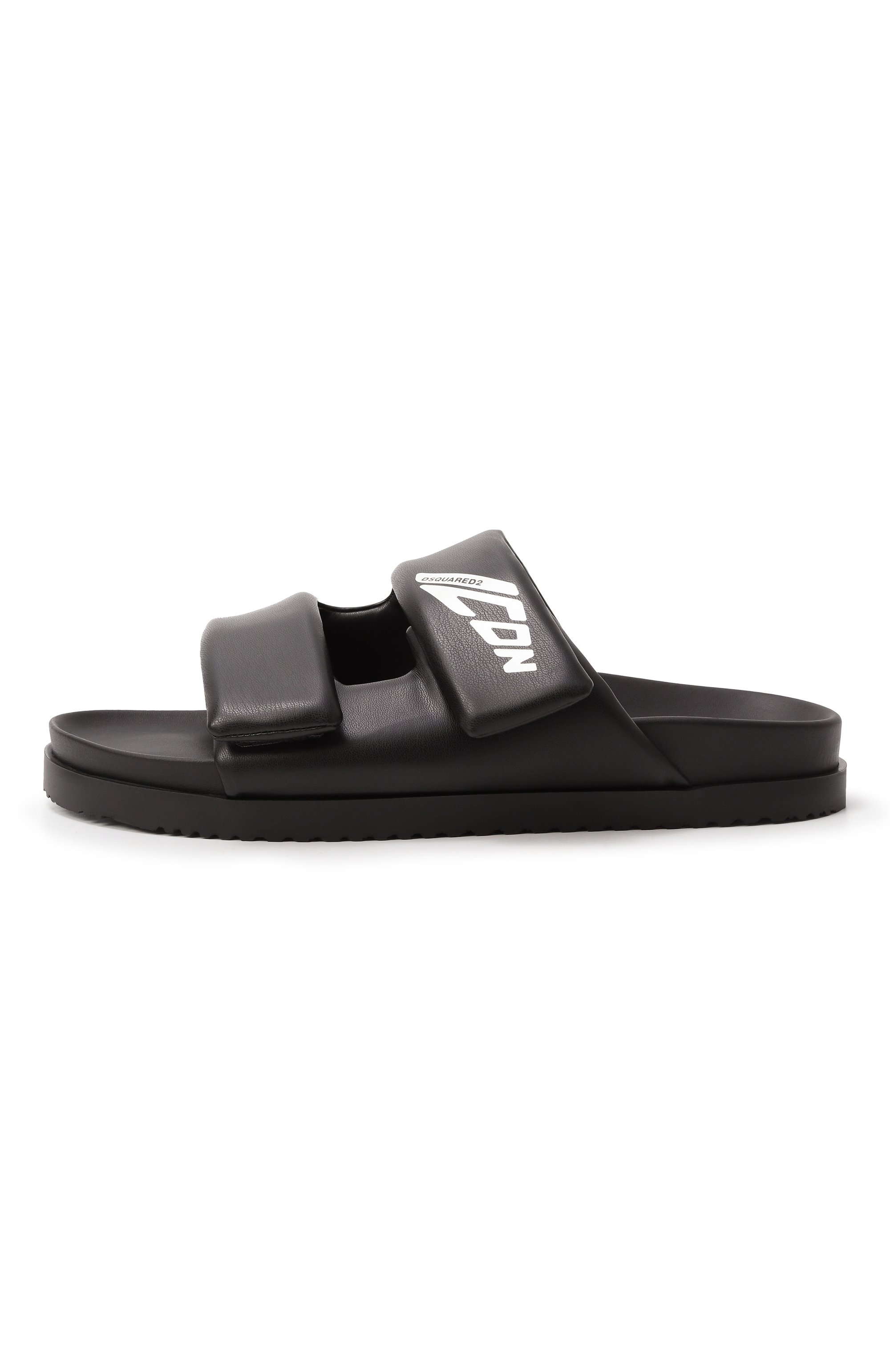 Шлепанцы ibra DSQUARED2 черного цвета по цене 41000 руб., арт. FSM0080/16808241, фото 4 Шлепанцы ibra DSQUARED2, арт. FSM0080/16808241, фото 4