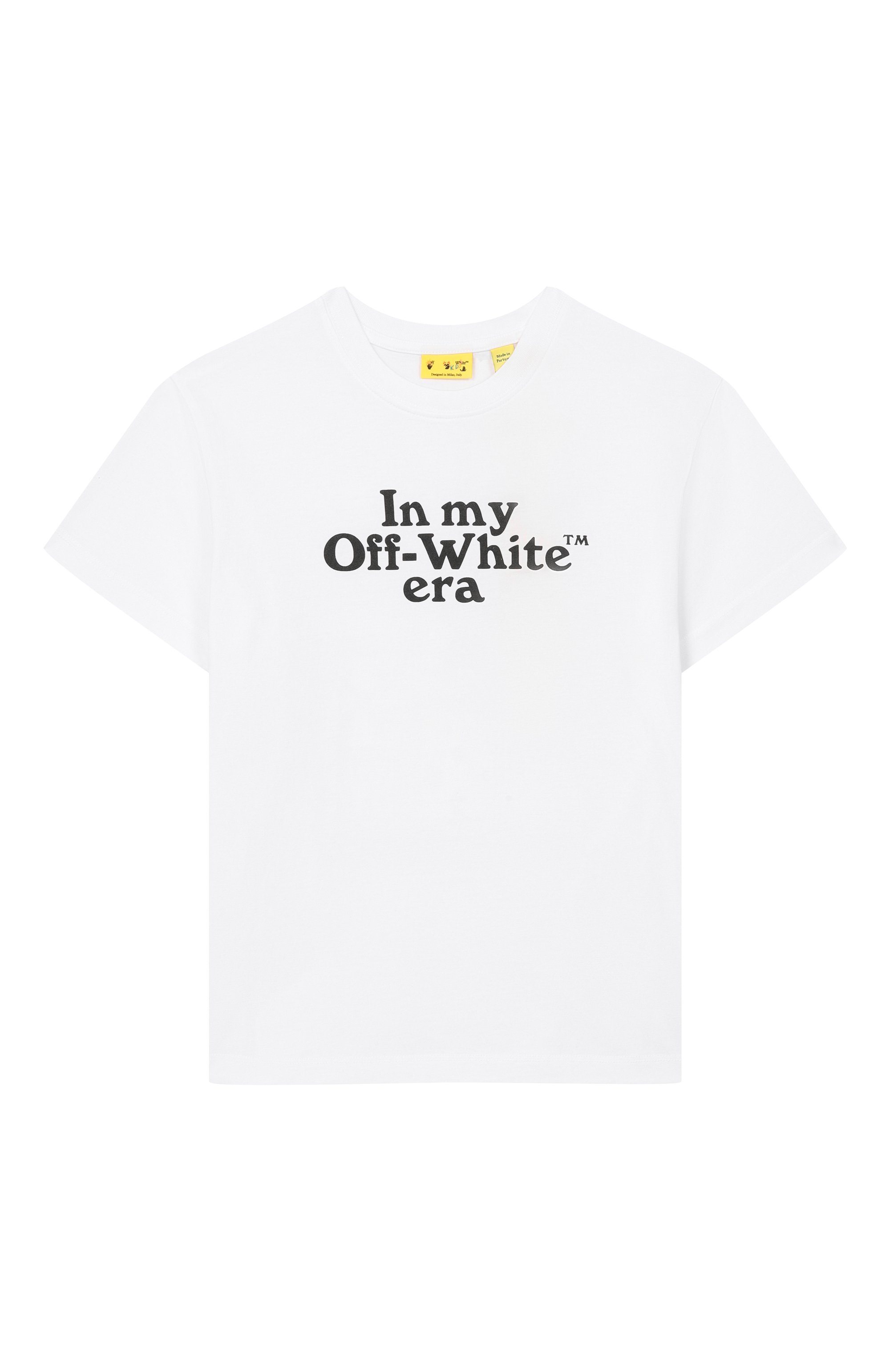 Хлопковая футболка OFF-WHITE, арт. 0BAA002S26JER007_001, фото 1