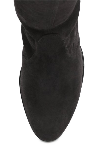 Замшевые ботфорты на устойчивом каблуке STUART WEITZMAN, арт. YL98846, фото 5