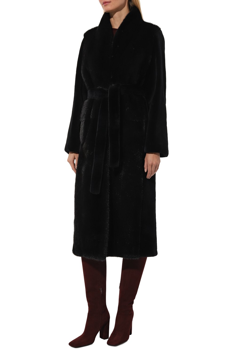 Шуба из норки YVES SALOMON, арт. 7WYM75720VLVR/PAVL0VA, фото 3