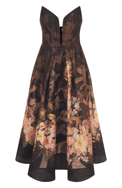 Женское платье изо льна и шелка ZIMMERMANN, арт. 3850DS251