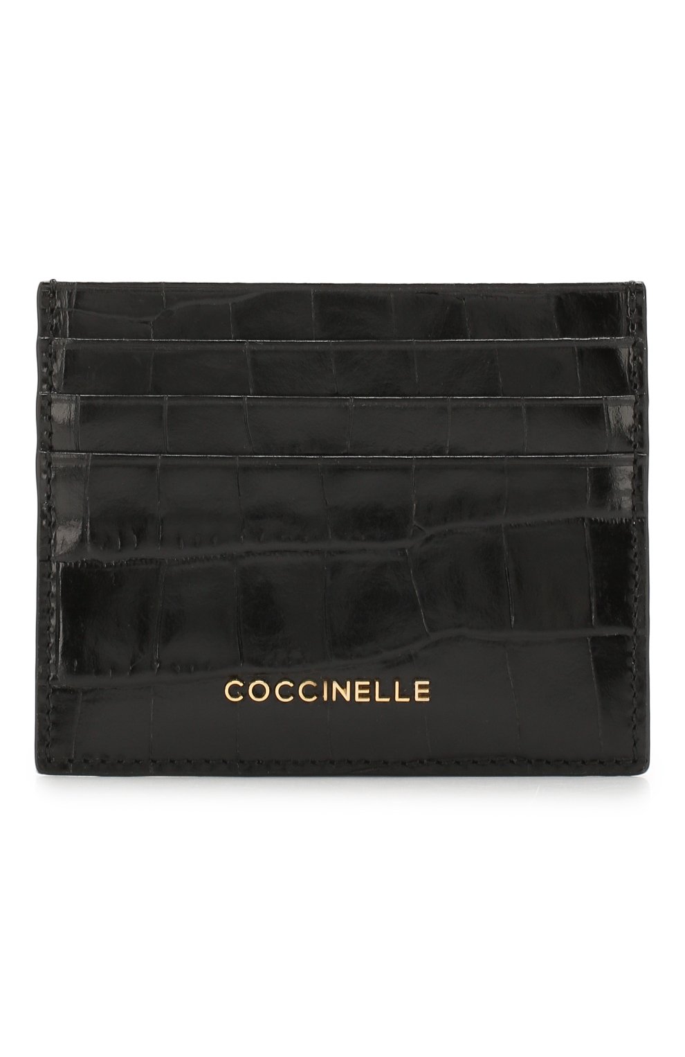 Кожаный футляр для кредитных карт COCCINELLE черного цвета по цене 5900 руб., арт. E2 EX6 12 95 01, фото 1 Кожаный футляр для кредитных карт COCCINELLE, арт. E2 EX6 12 95 01, фото 1