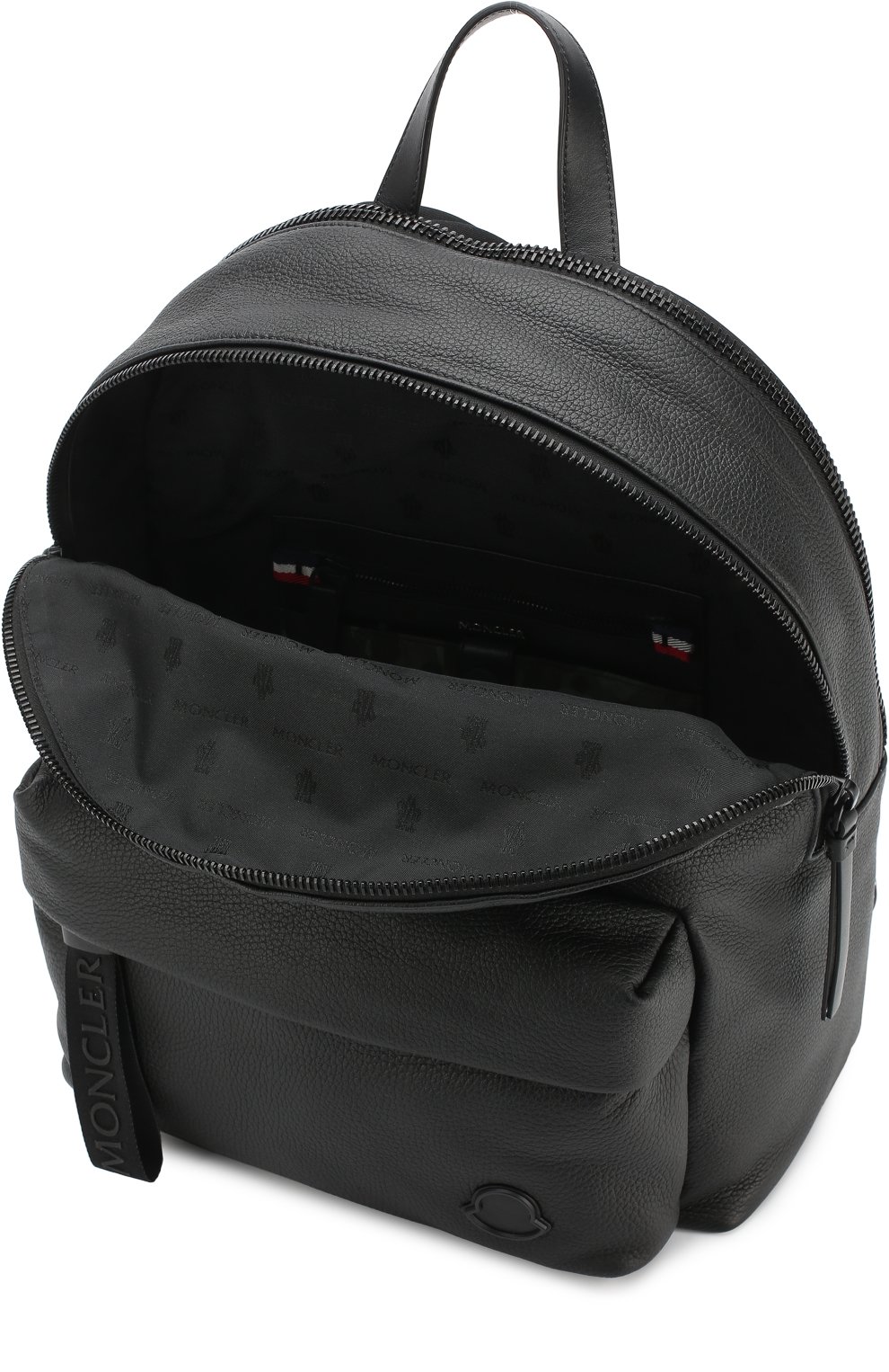 Кожаный рюкзак с внешним карманом на молнии MONCLER, арт. D1-09A-00624-00-07497, фото 4