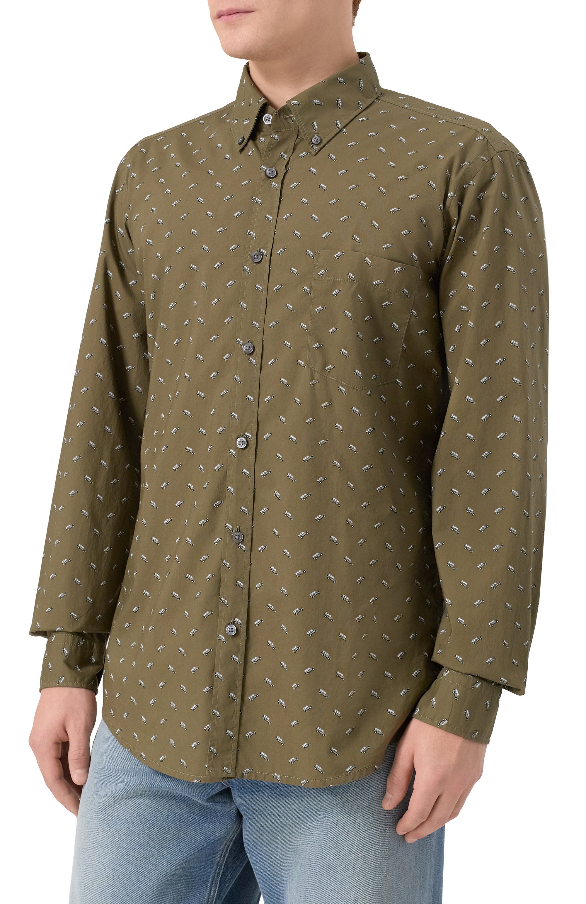 Хлопковая рубашка BOSS ORANGE, арт. 50543513, фото 3