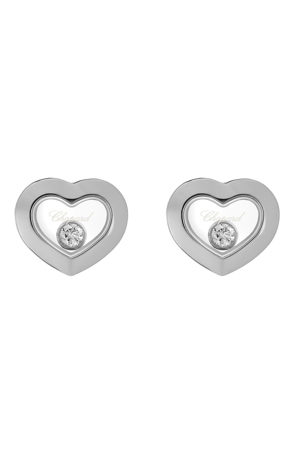 Серьги icons heart CHOPARD бесцветного цвета по цене 455000 руб., арт. 83A054-1001, фото 1 Серьги icons heart CHOPARD, арт. 83A054-1001, фото 1