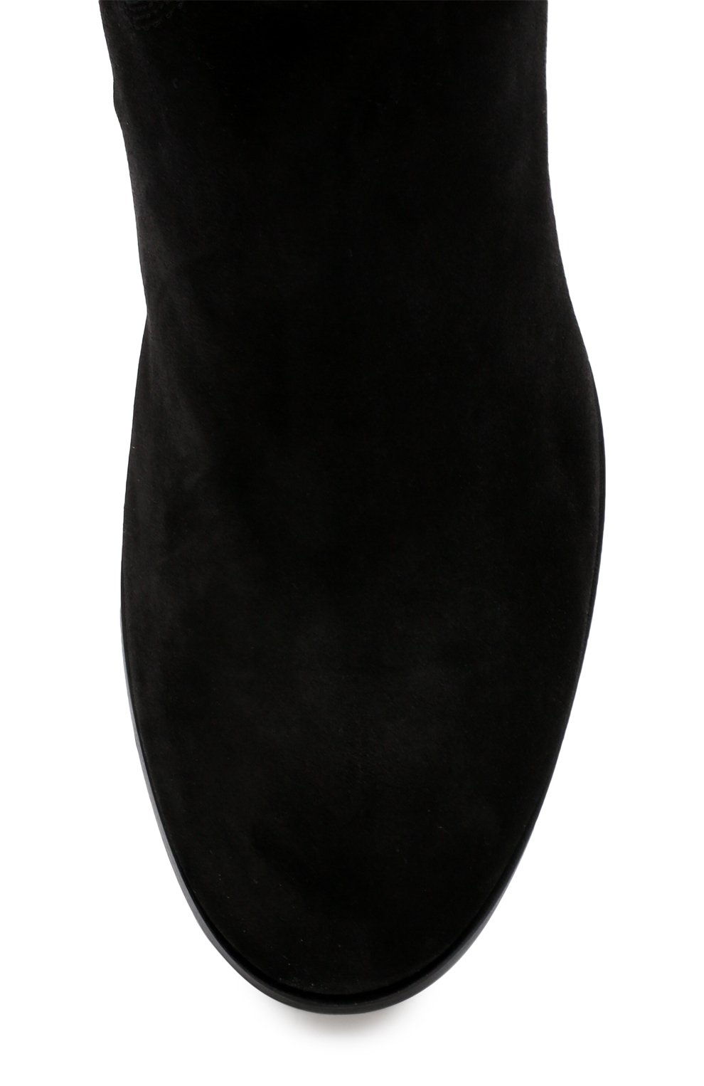 Замшевые ботфорты на низком каблуке SANTONI, арт. WSEH57519BJ2GAEAN01, фото 5