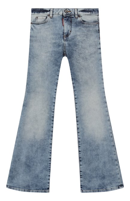Детские джинсы DSQUARED2 голубого цвета, арт. DQ2633/D0AC2 | Фото 1 (Материал сплава: Проставлено; Нос: Не проставлено; Материал внешний: Хлопок)