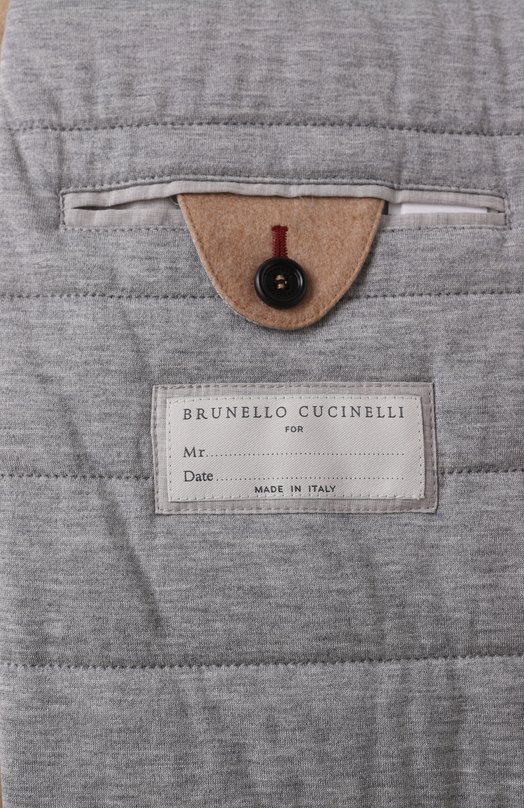 Утепленная куртка-рубашка Brunello Cucinelli MM4636447 Бежевый  MM4636447 Фото 7