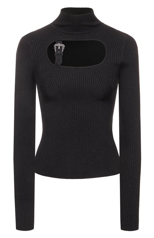 Водолазка из вискозы Versace Jeans Couture 79HAFM16/CMH23 Чёрный 79HAFM16/CMH23