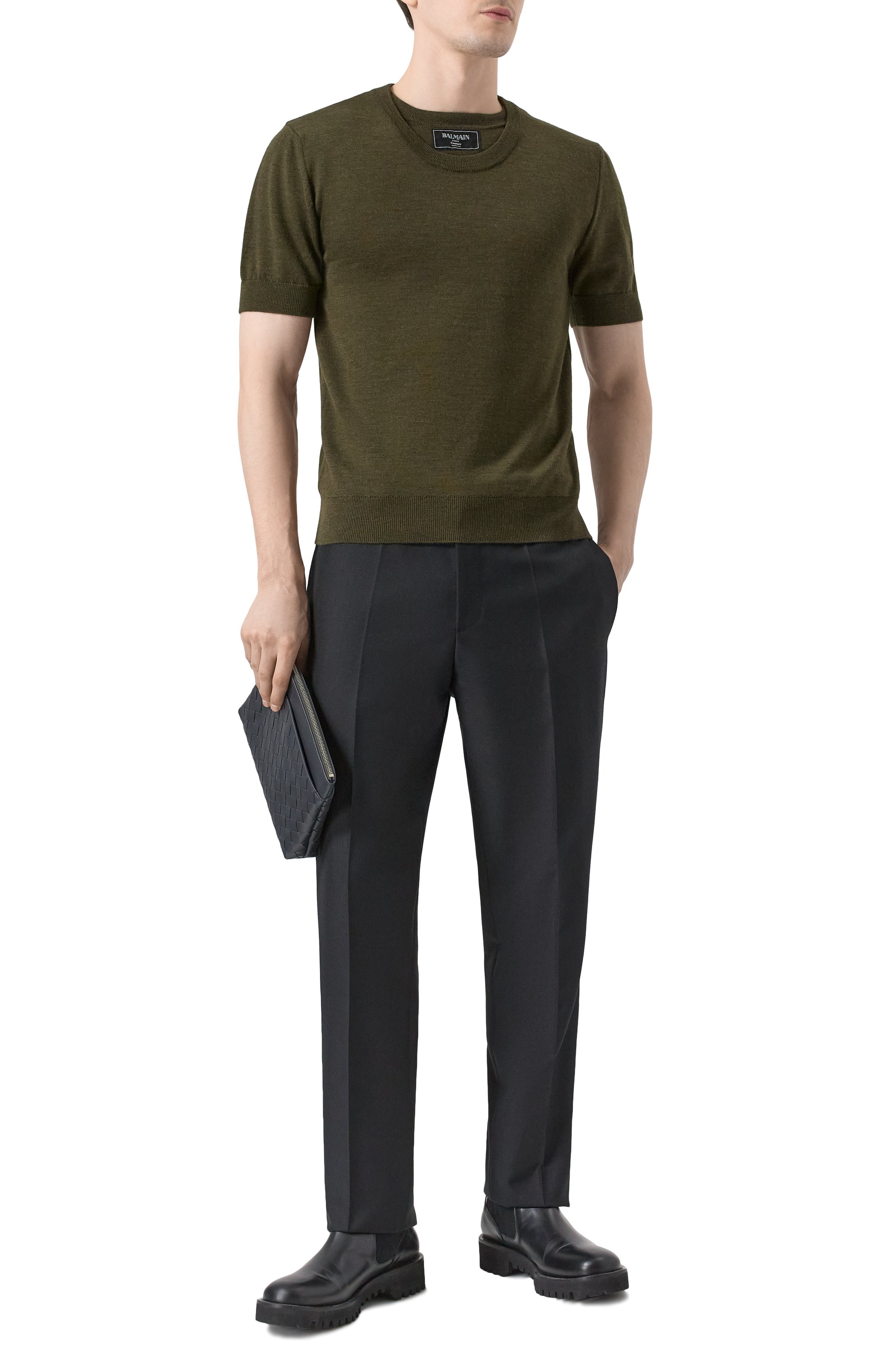 Шерстяной джемпер BALMAIN, арт. EH1AL027/KH92, фото 2