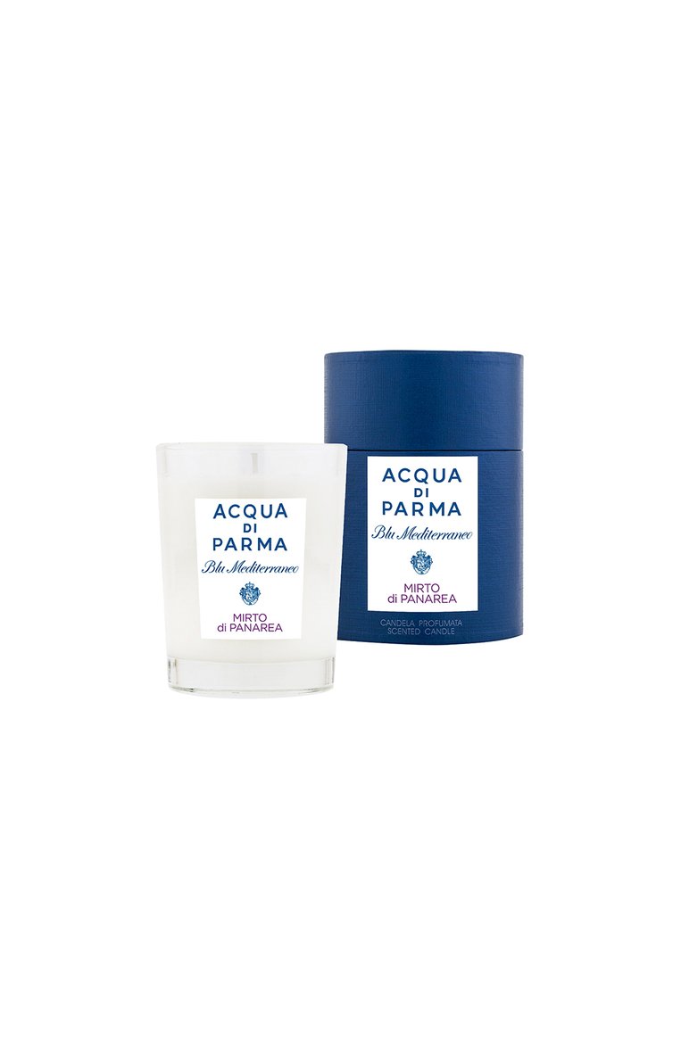 Свеча парфюмированная mirto di panarea ACQUA DI PARMA бесцветного цвета, арт. 62008ADP | Фото 2 (Статус проверки: Проверена категория; Региональные ограничения белый список (Axapta Mercury): Не проставлено; Нос: Не проставлено; Ограничения доставки: flammable, fragile-2)