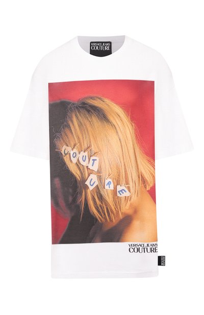 Женская хлопковая футболка VERSACE JEANS COUTURE, арт. B2HUA7VI-UDP630 9/30257