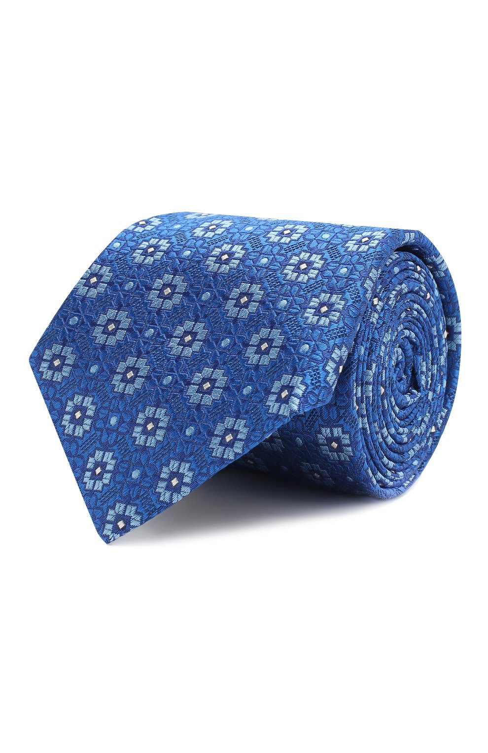 Шелковый галстук CANALI синего цвета по цене 9990 руб., арт. 18/HJ02042, фото 1 Шелковый галстук CANALI, арт. 18/HJ02042, фото 1