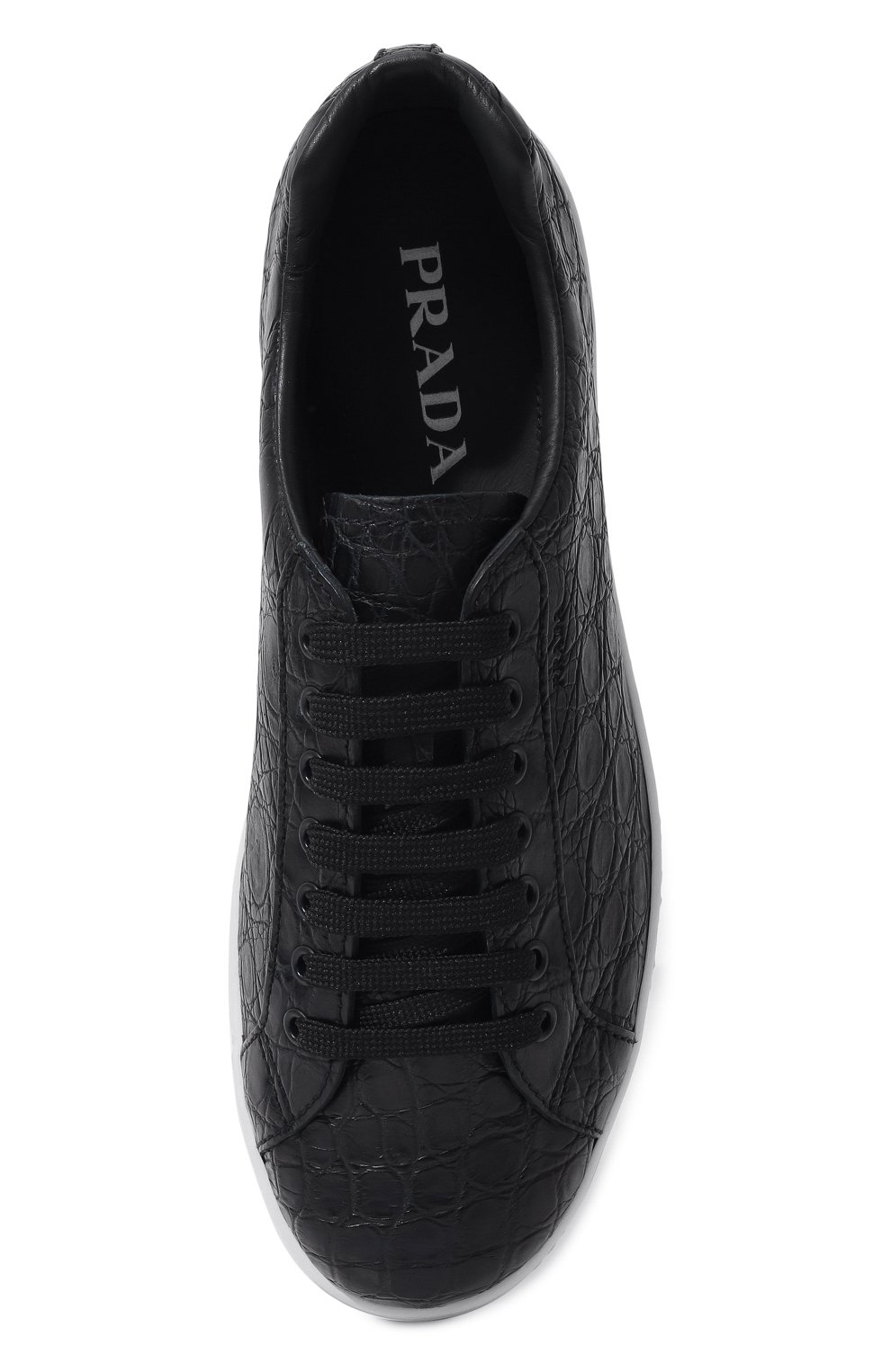 Кеды из кожи каймана PRADA, арт. 4E3370-XNL-F0Q8A, фото 6