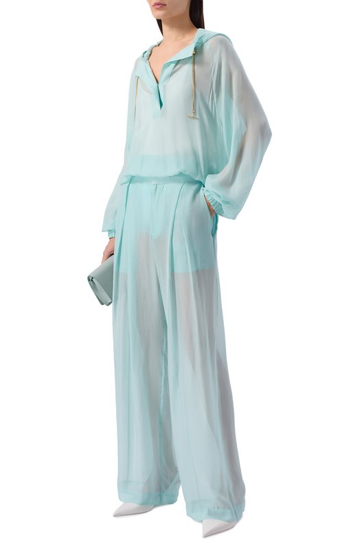 Шелковые брюки Daname 326SS3811T Голубой  326SS3811T Фото 2