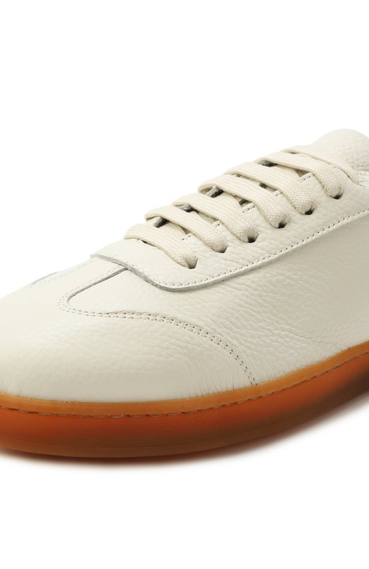 Кожаные кеды Corneliani 25TM60-2520910 Белый  25TM60-2520910 Фото 7