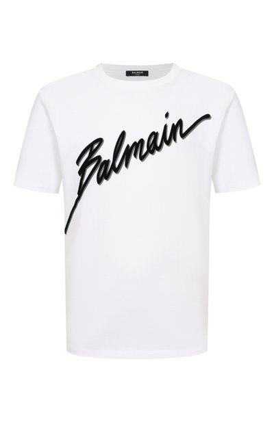 Мужская хлопковая футболка BALMAIN, арт. GH1EG000/BC86