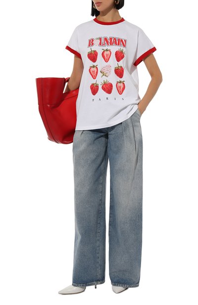 Хлопковая футболка BALMAIN, арт. DF0EF010/GE27, фото 2