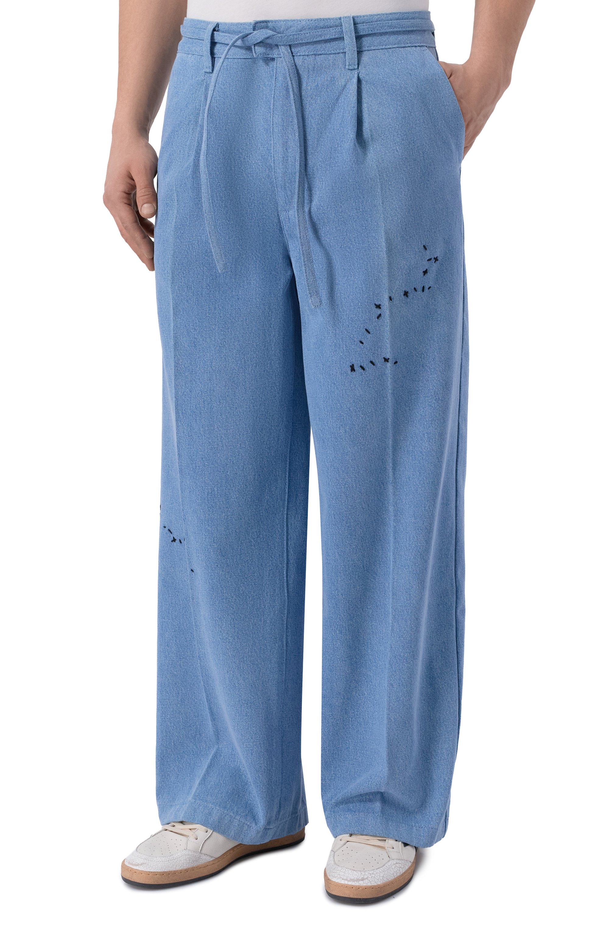 Хлопковые брюки DOMREBEL, арт. M LAZY/PLEATED TR0USERS, фо то 3