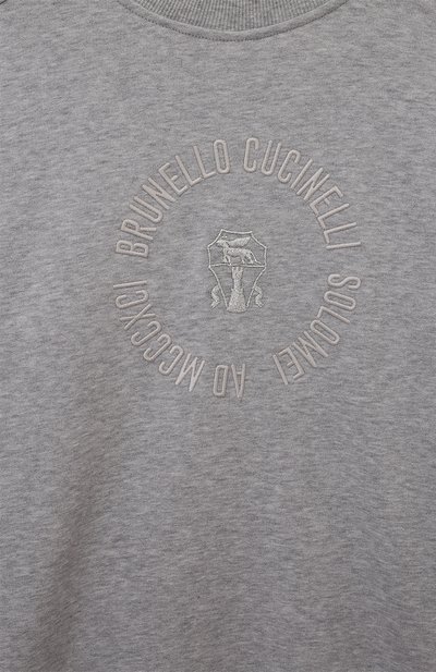 Хлопковый свитшот BRUNELLO CUCINELLI, арт. BN05NE871C, фото 3