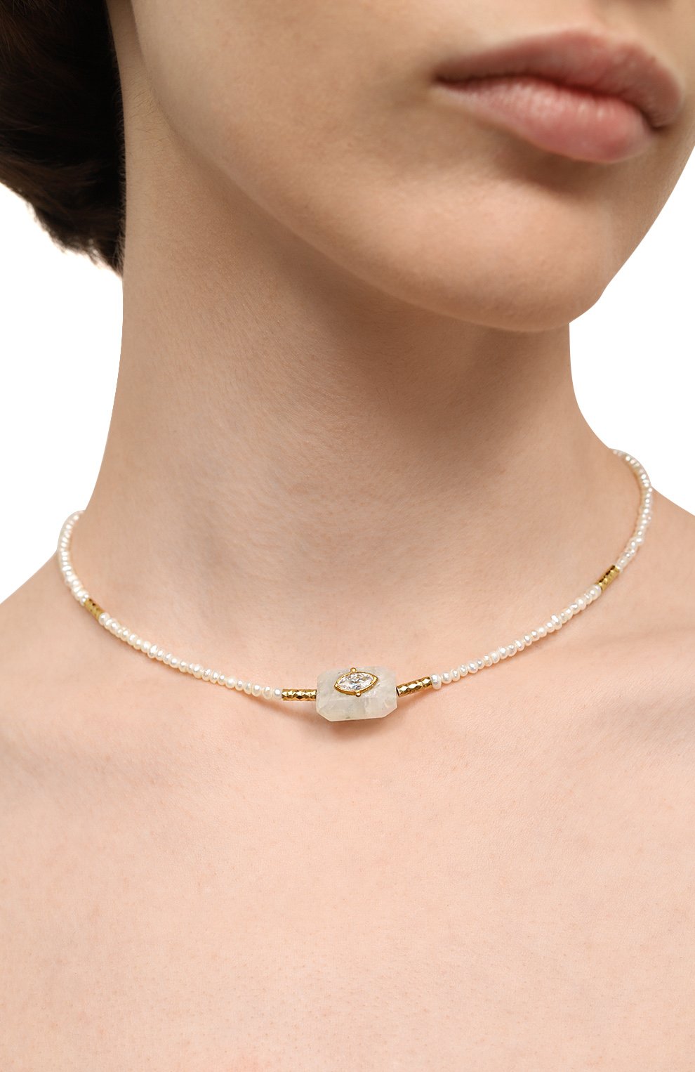 Колье HANKA_IN, арт. INS-CH-PEB-PDL-CZ-1M, фото 2