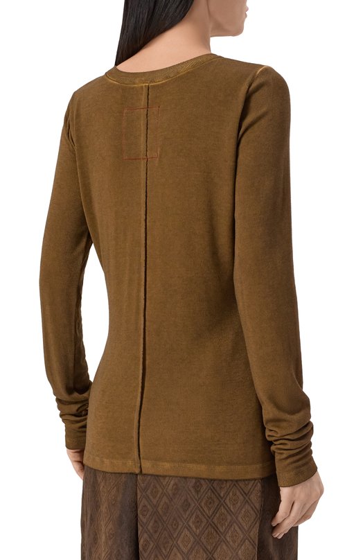 Лонгслив из вискозы Uma Wang UP1034 Коричневый  UP1034 Фото 4