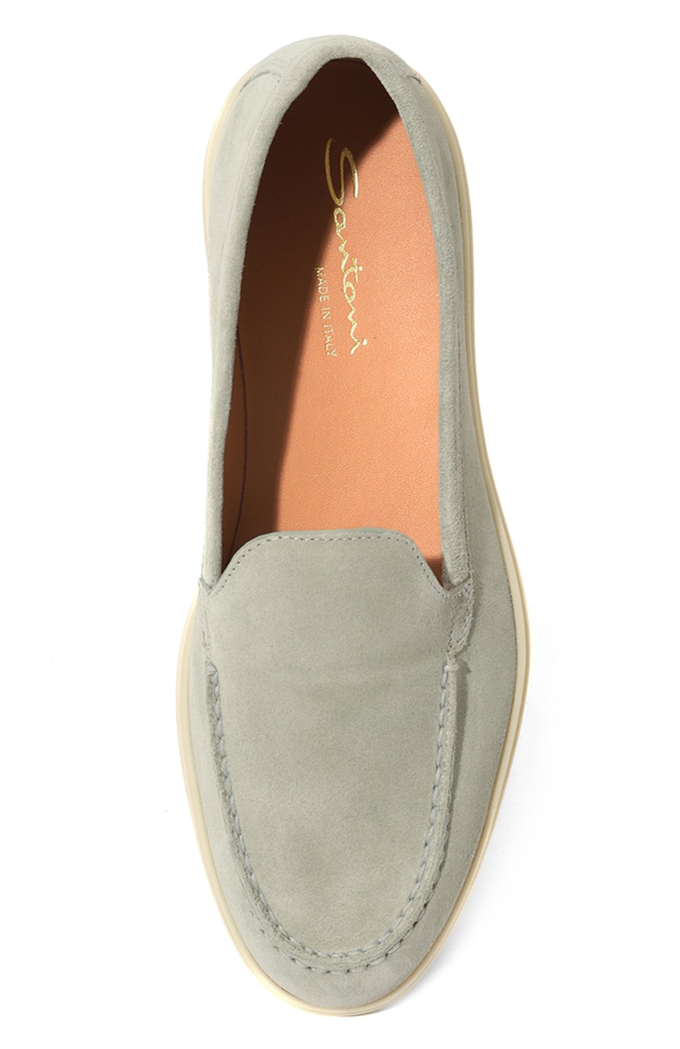 Замшевые лоферы SANTONI, арт. WUYA58856TISNSW9, фото 6