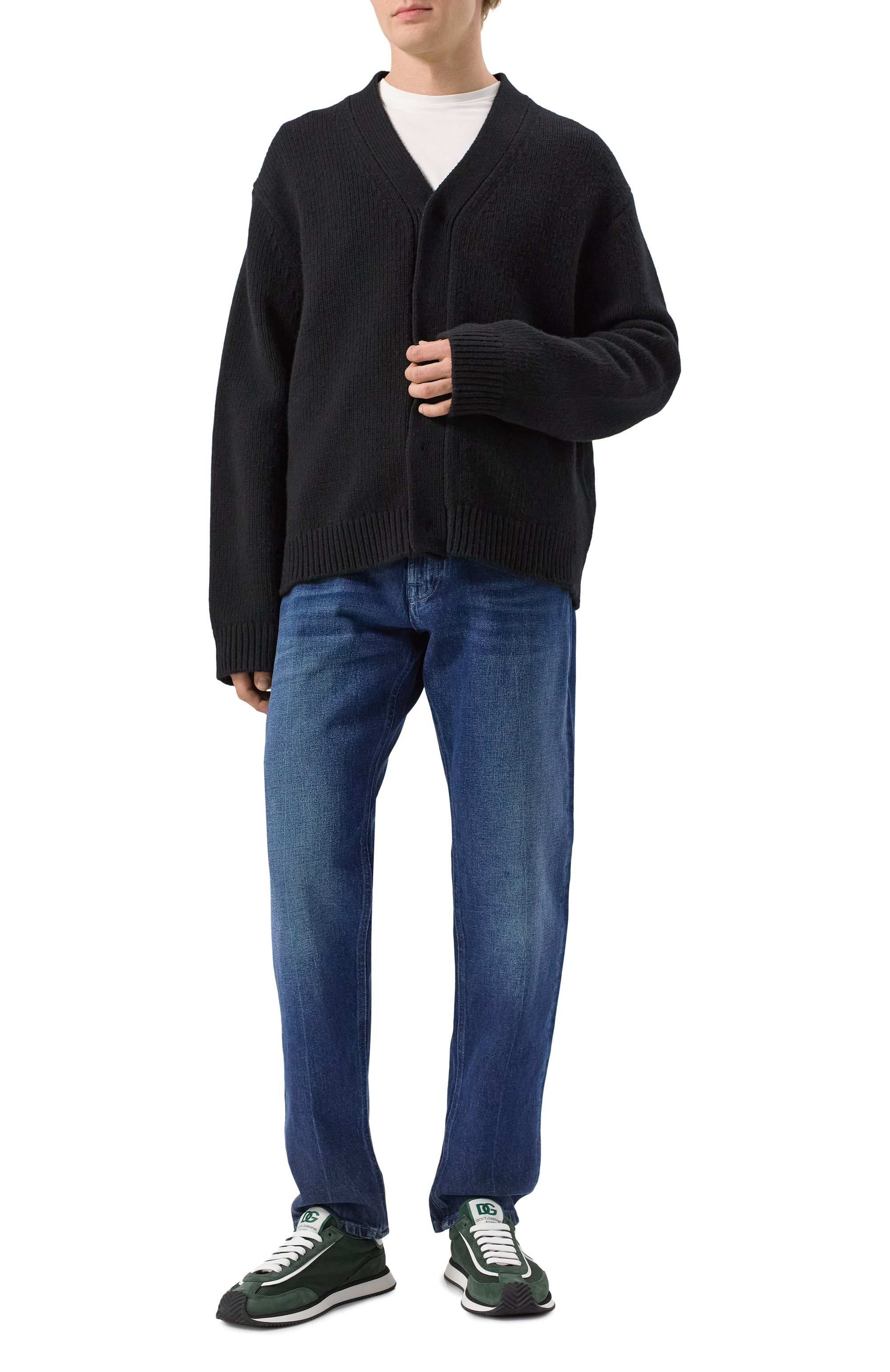 Комбинированные кроссовки dg cushion DOLCE & GABBANA, арт. CS2288/A3D24, фото 2