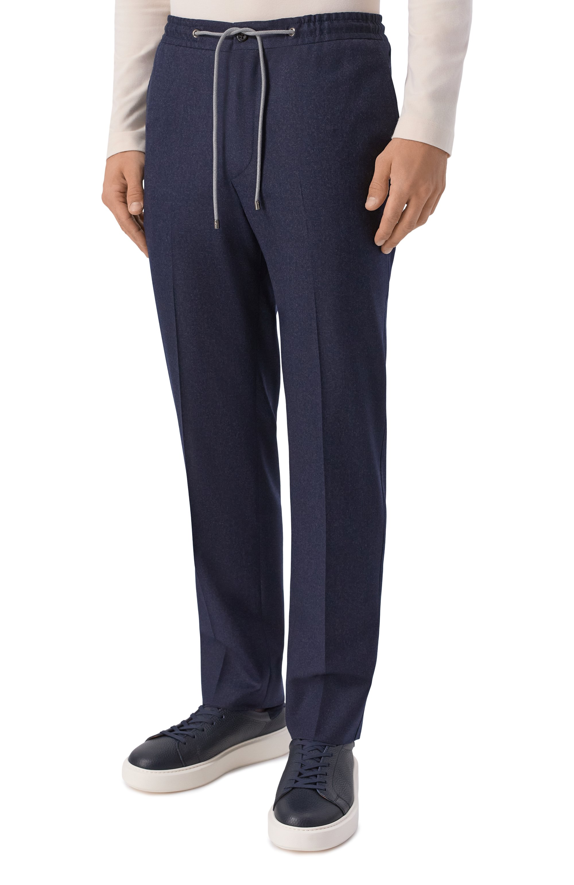 Шерстяные брюки CORNELIANI темно-синего цвета по цене 56450 руб., арт. 284L25/2A18111, фото 3 Шерстяные брюки CORNELIANI, арт. 284L25/2A18111, фото 3