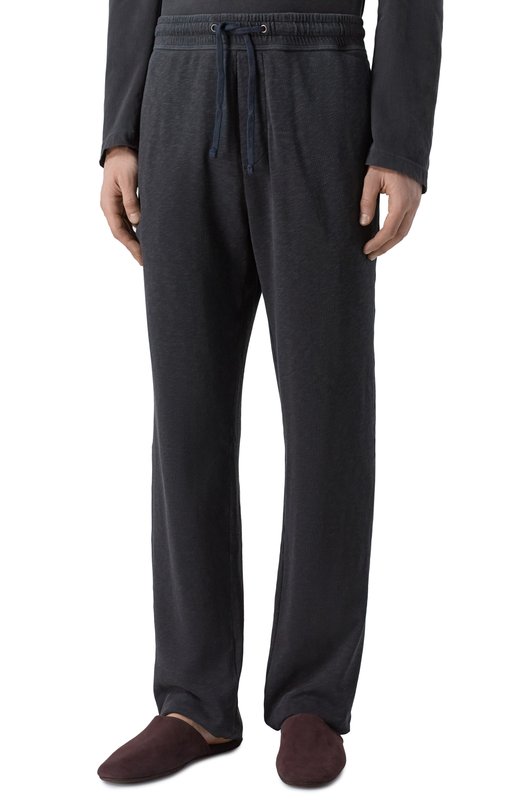 Хлопковые домашние брюки James Perse MXA1161 Серый  MXA1161 Фото 3