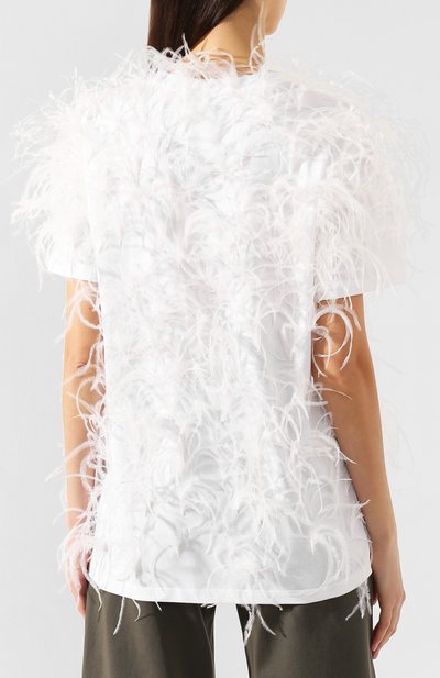 Хлопковая футболка VALENTINO, арт. TB0MG06H5GW, фото 4