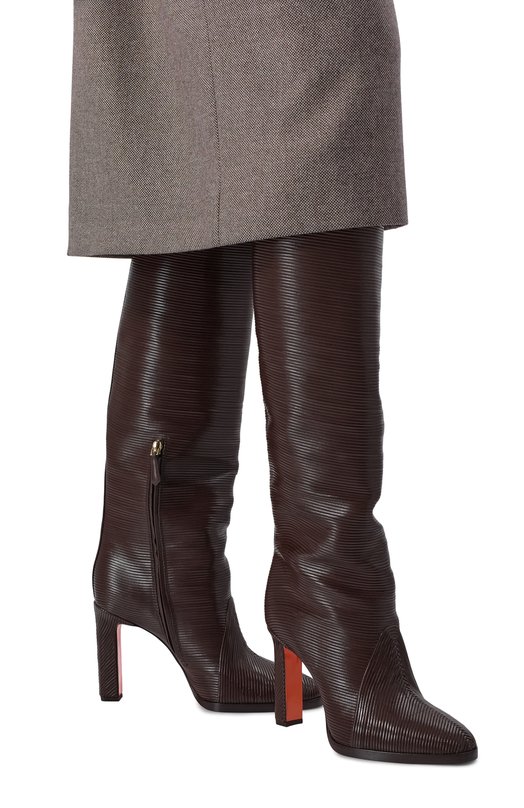 Кожаные сапоги Santoni WSAG71956UT2NFEN Коричневый  WSAG71956UT2NFEN Фото 2