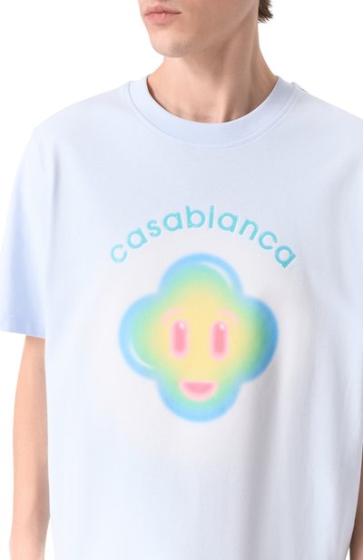 Хлопковая футболка CASABLANCA, арт. M-SP26-JTS-001-09, фото 5