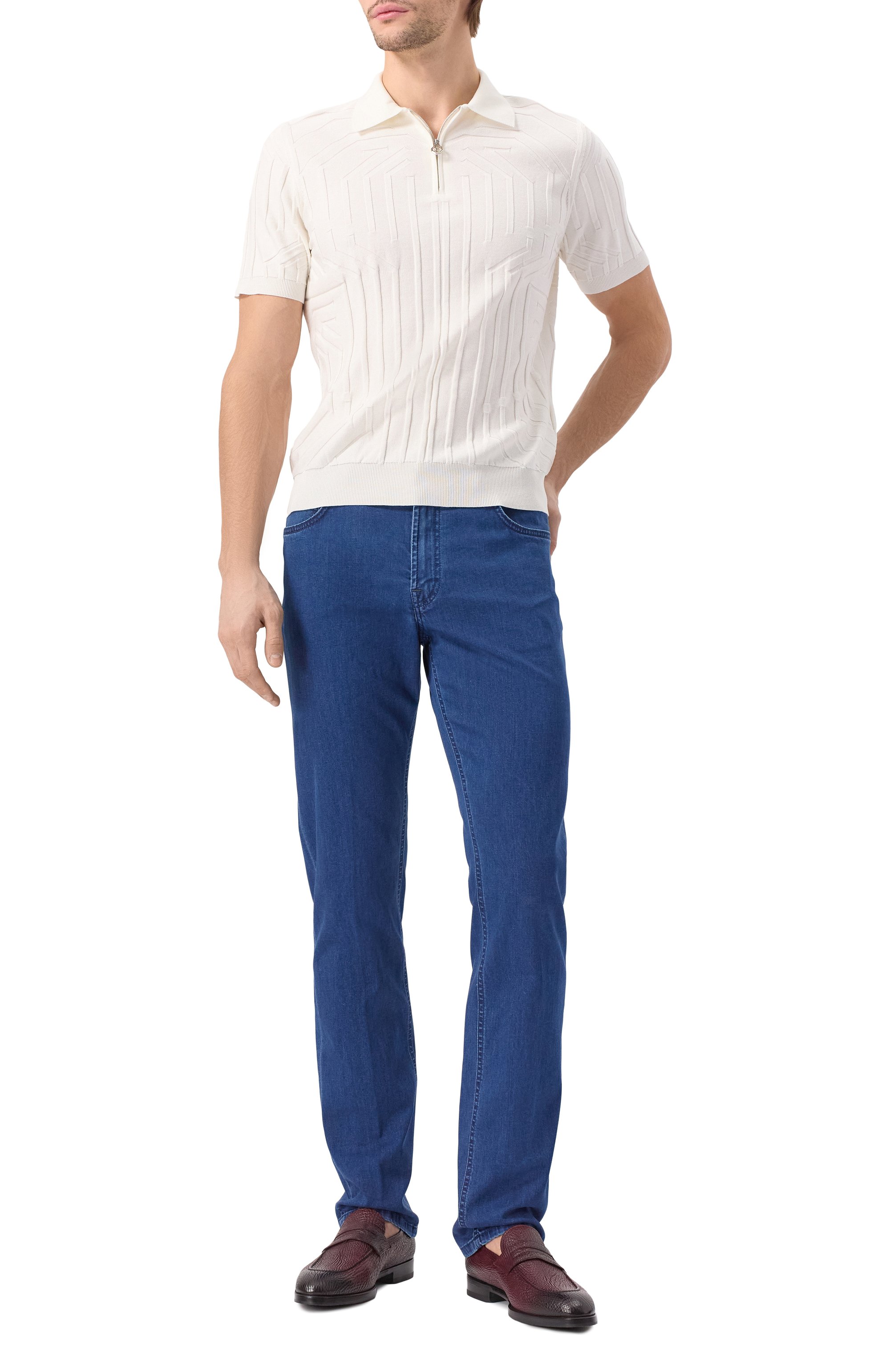 Поло из хлопка и шелка STEFANO RICCI, арт. K818089P31/F25171, фото 2