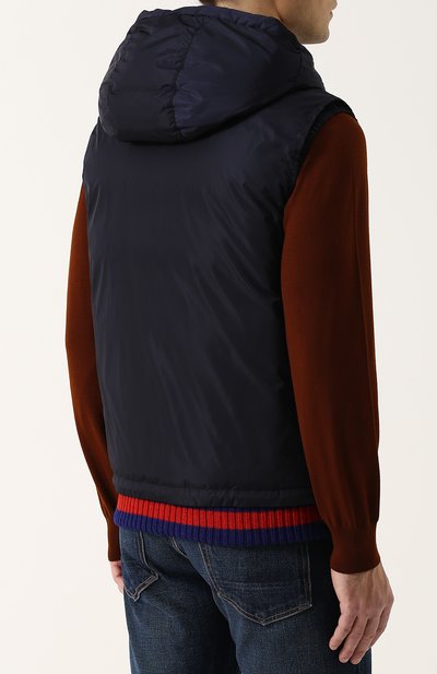 Утепленный жилет на молнии с капюшоном GUCCI, арт. 429524/Z4190, фото 4