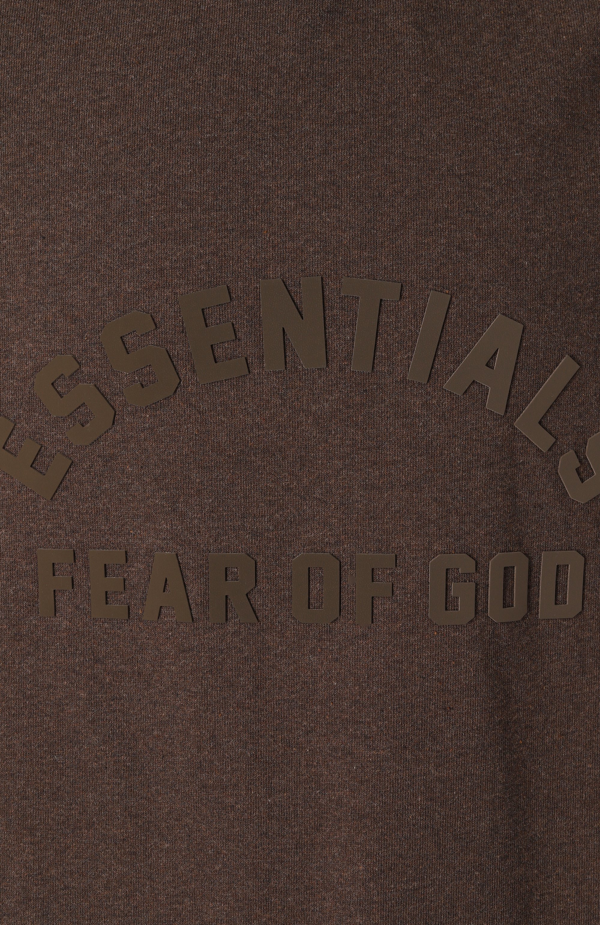 Хлопковая футболка FEAR OF GOD темно-коричневого цвета по цене 13950 руб., арт. 125SU242002F-M-353, фото 5 Хлопковая футболка FEAR OF GOD, арт. 125SU242002F-M-353, фото 5