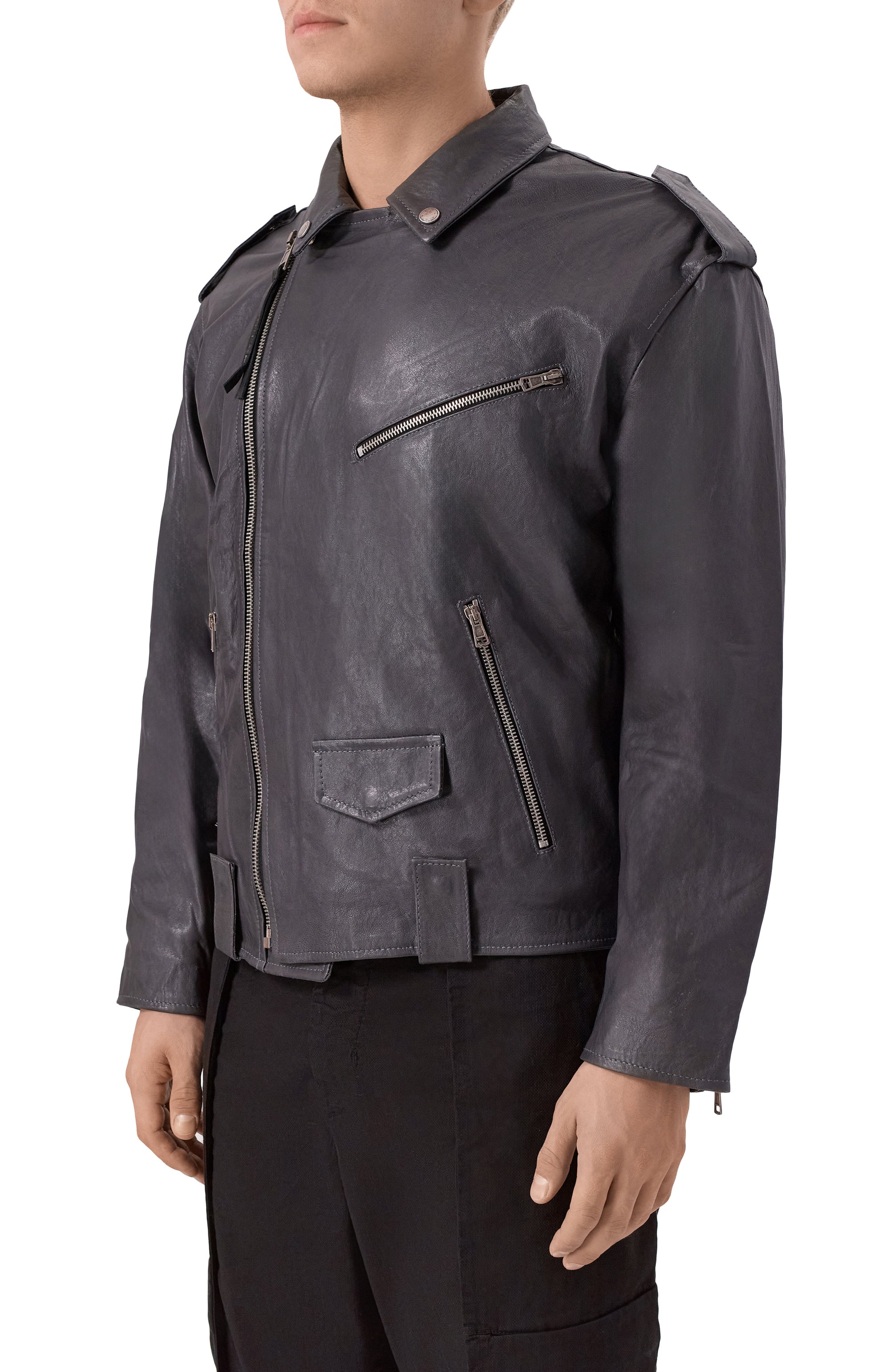 Кожаная куртка NEVER ENOUGH, арт. MJL072, фото 3