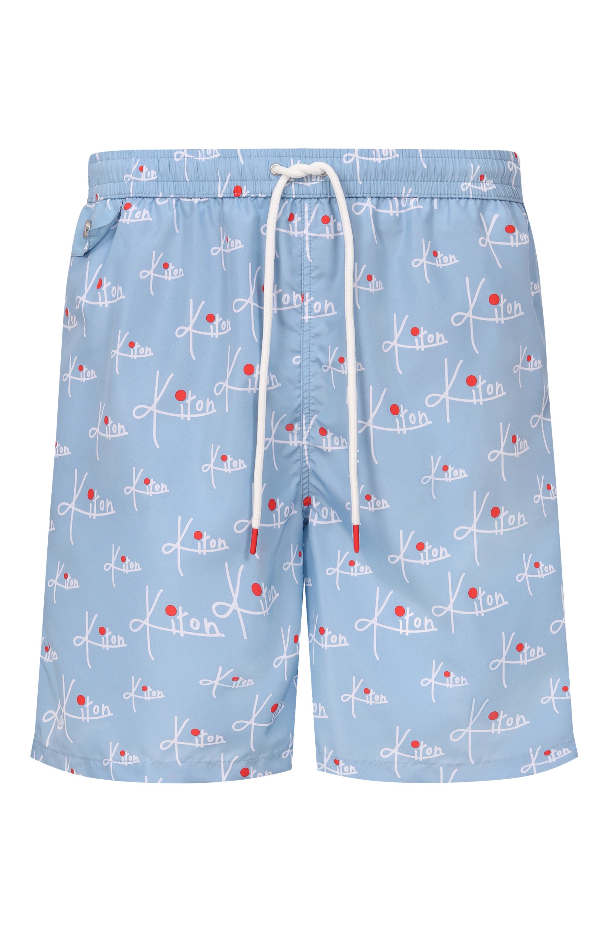 Плавки-шорты KITON голубого цвета по цене 48950 руб., арт. UC0M5CK0744H, фото 1 Плавки-шорты KITON, арт. UC0M5CK0744H, фото 1