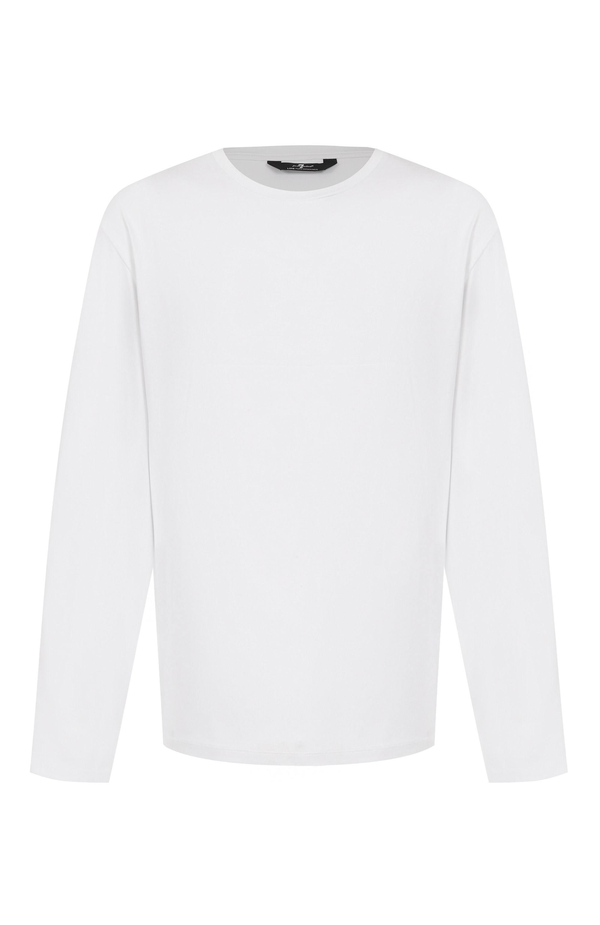 Хлопковый лонгслив 7 FOR ALL MANKIND белого цвета по цене 15800 руб., арт. 7MLS1237, фото 1 Хлопковый лонгслив 7 FOR ALL MANKIND, арт. 7MLS1237, фото 1