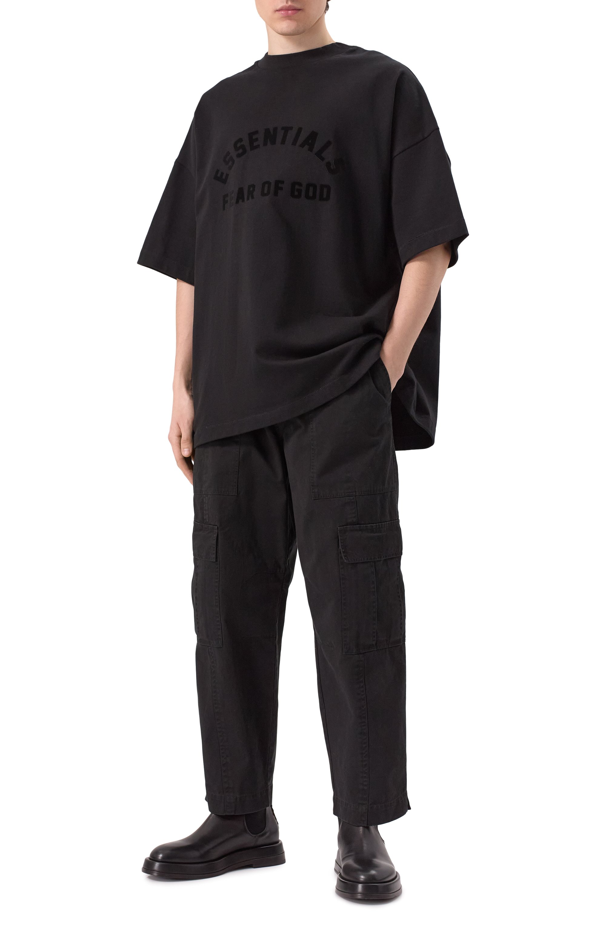  хлопковая футболка FEAR OF GOD, арт. 125SU242000F-M-001, фото 2