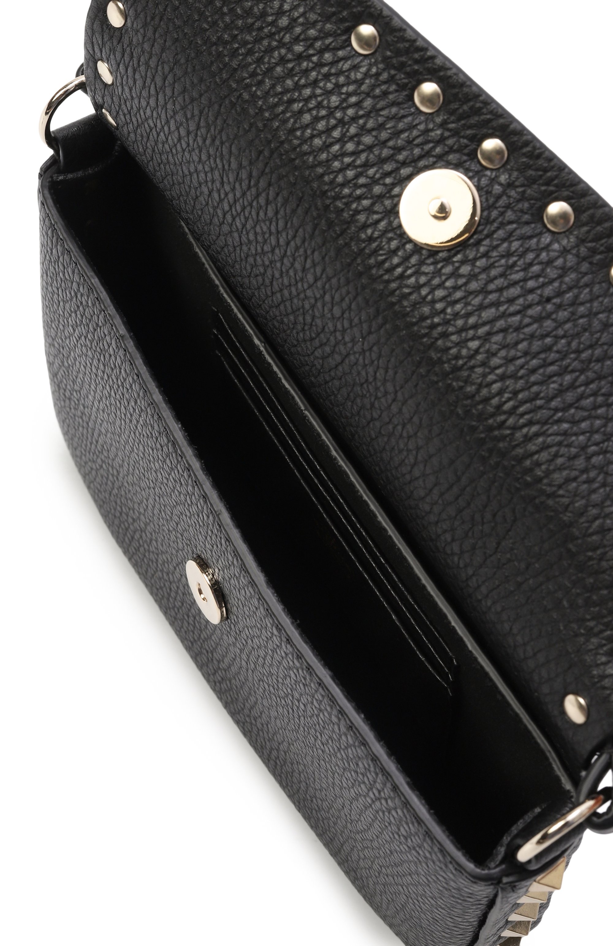 Сумка rockstud VALENTINO черного цвета по цене 117500 руб., арт. 7W2P0W07/VSH/C0L0R, фото 5 Сумка rockstud VALENTINO, арт. 7W2P0W07/VSH/C0L0R, фото 5