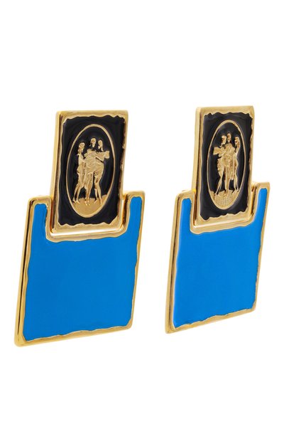 Серьги NINA RICCI синего цвета по цене 68800 руб., арт. 26PBB0208/MET027, фото 3 Серьги NINA RICCI, арт. 26PBB0208/MET027, фото 3