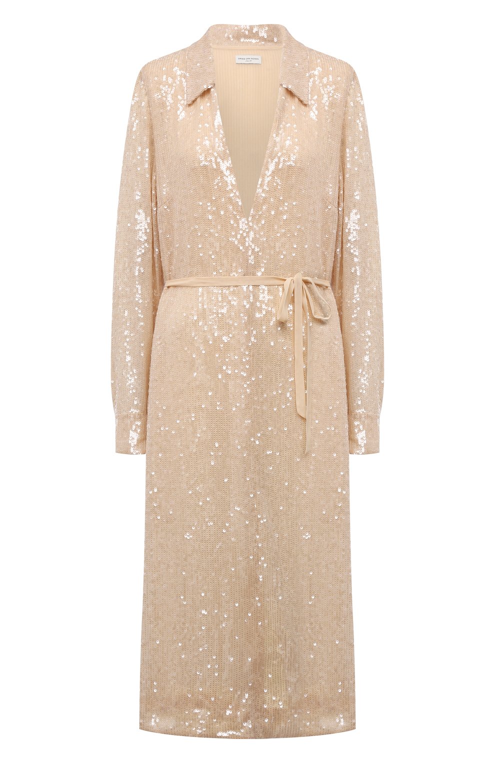 Платье из вискозы с отделкой пайетками DRIES VAN NOTEN, арт. 212-011039-3223, фото 1