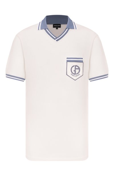 Мужское шелковое поло GIORGIO ARMANI, арт. GM001766/TE15967
