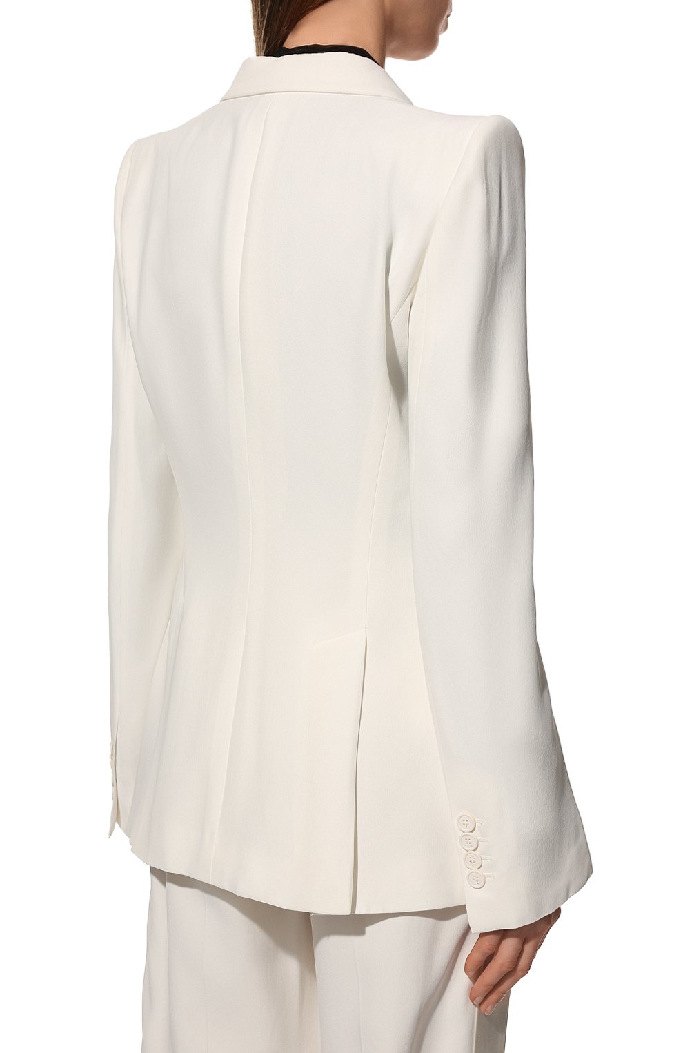 Жакет ALEXANDER MCQUEEN молочного цвета по цене 179500 руб., арт. 585442/QEAAA, фото 4 Жакет ALEXANDER MCQUEEN, арт. 585442/QEAAA, фото 4