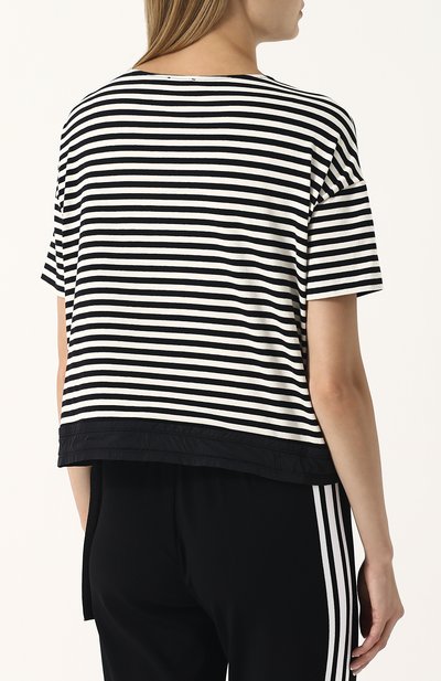 Футболка свободного кроя в полоску MONCLER, арт. D1-093-80828-00-8299L, фото 4